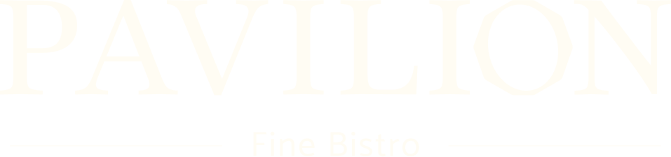 Restaurant name in elegant script